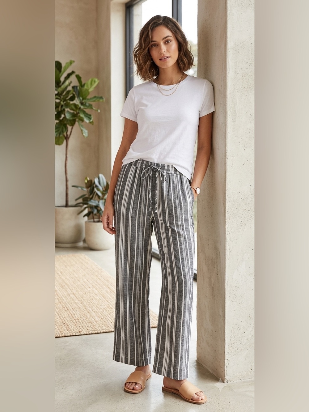 Linen pants S